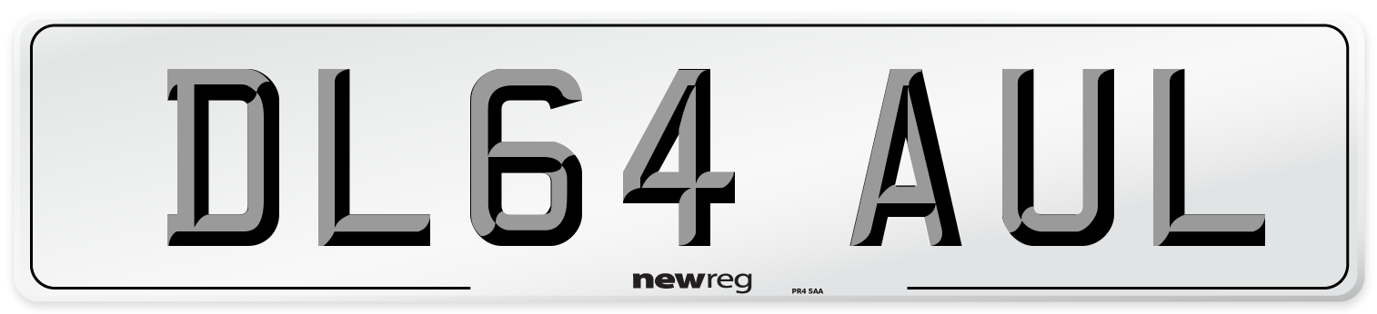 DL64 AUL Number Plate from New Reg